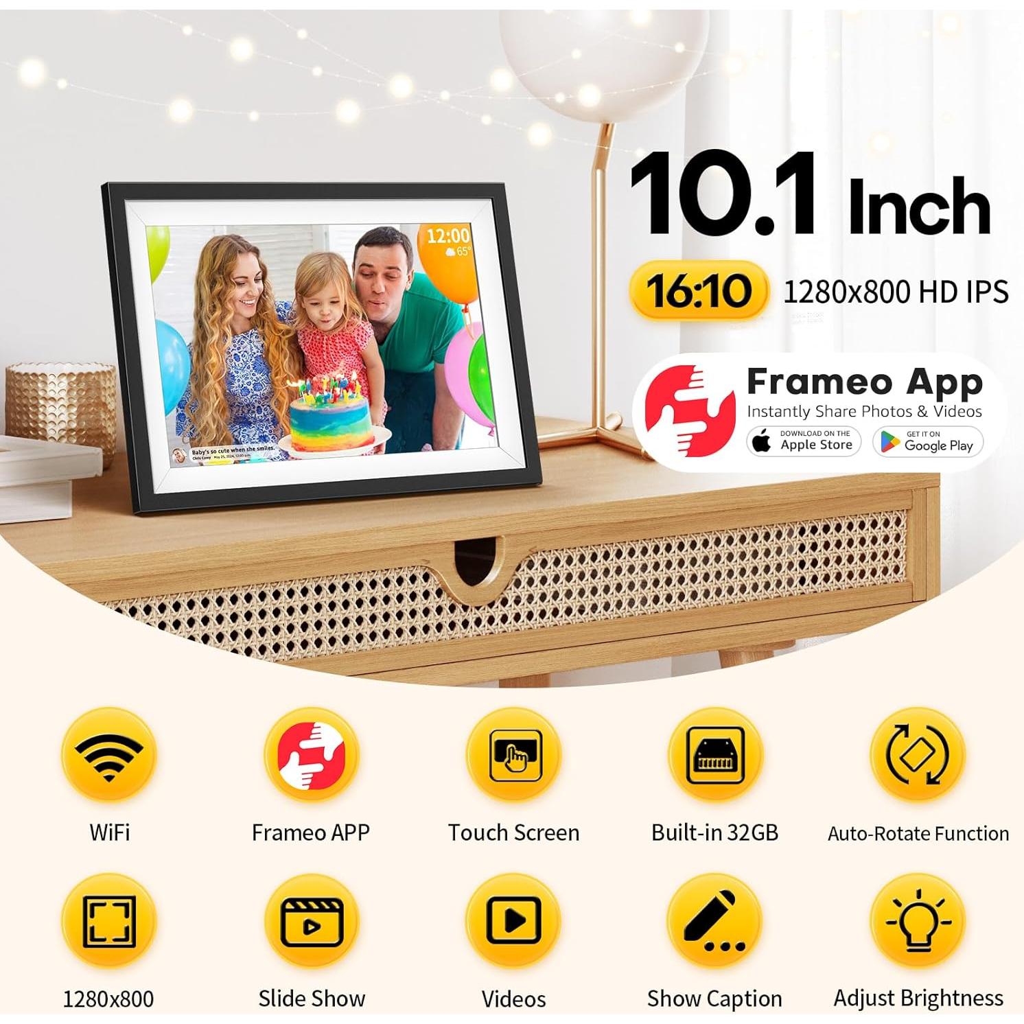 Marco de Fotos Digital WiFi AISLPC 10.1" 32GB HD IPS