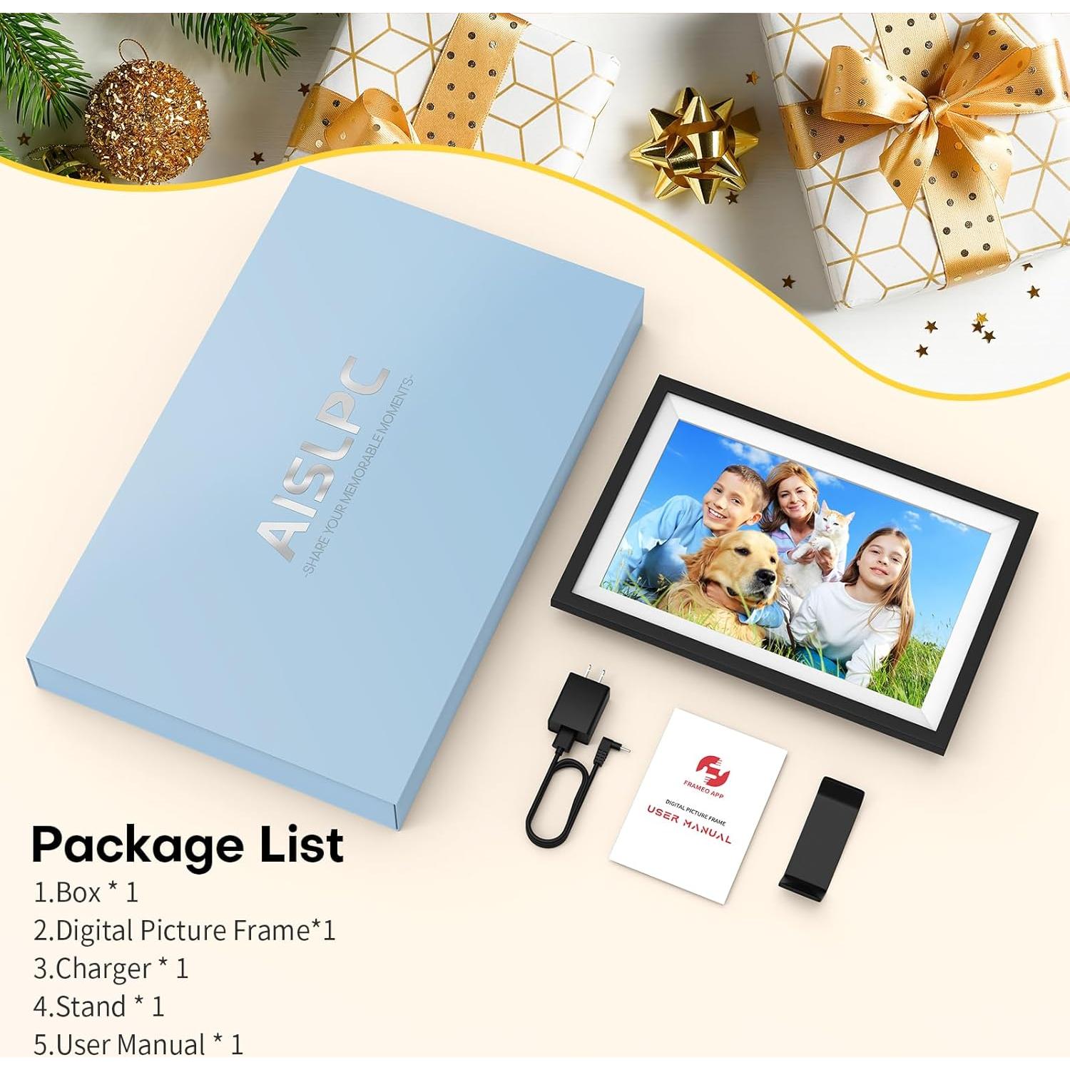 Marco de Fotos Digital WiFi AISLPC 10.1" 32GB HD IPS