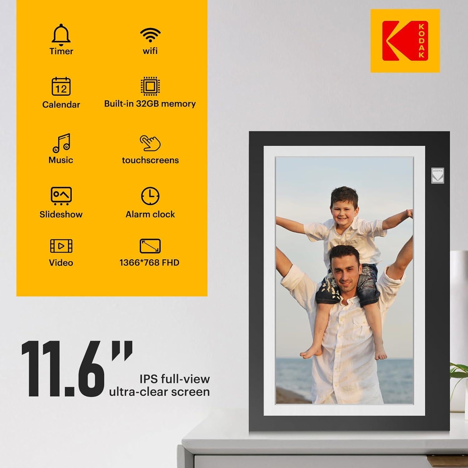 KODAK Marco Digital WiFi 11.6" HD 32GB Pantalla Táctil