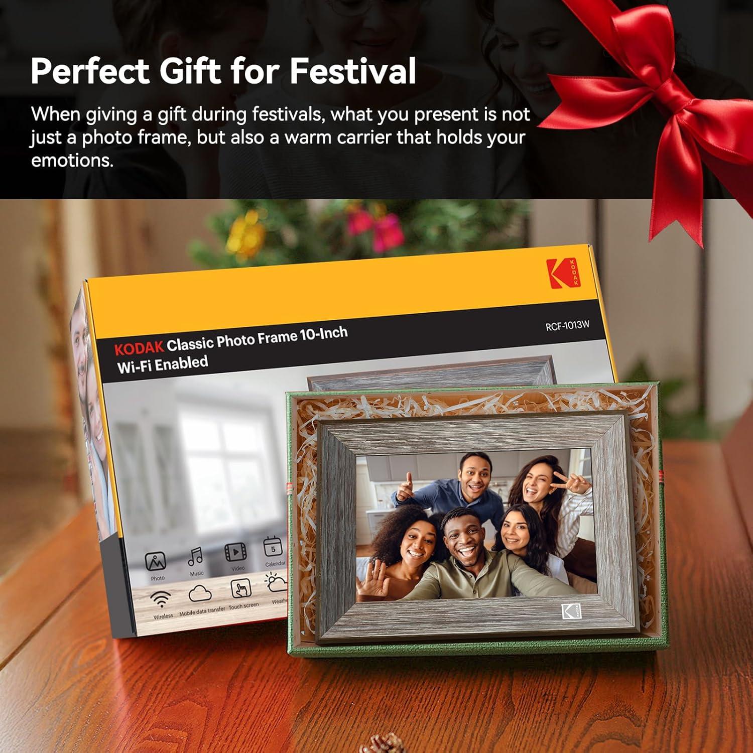 KODAK Marco de Fotos Digital 10.1" Madera WiFi 32GB HD