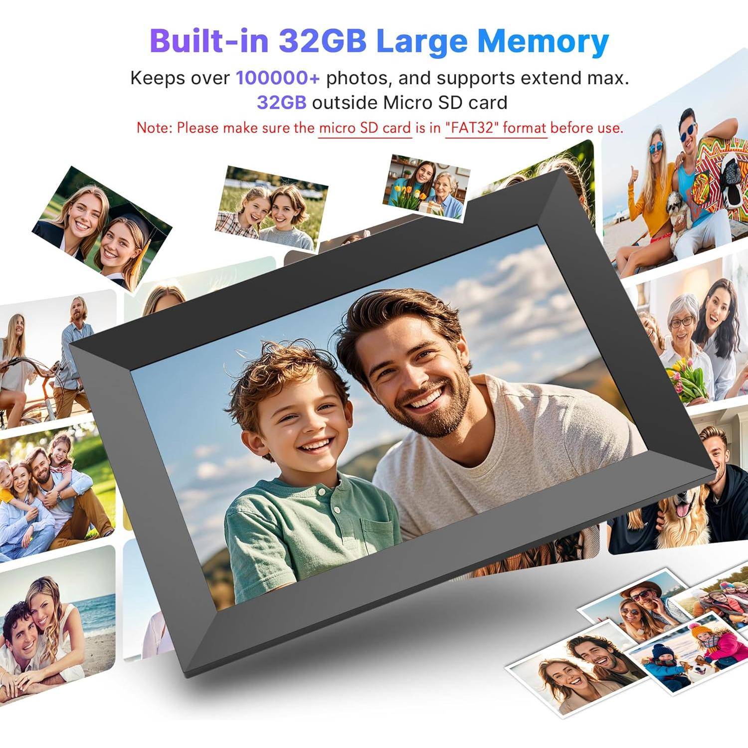 Marco de Fotos Digital MaxAngel 10.1" HD WiFi 32GB