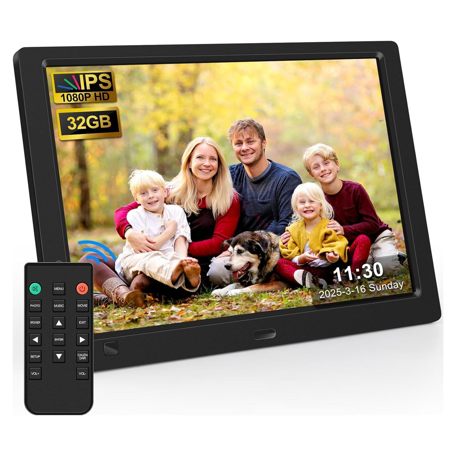 Marco de Fotos Digital KECAG 10.1" HD 1920x1080 con USB 32GB