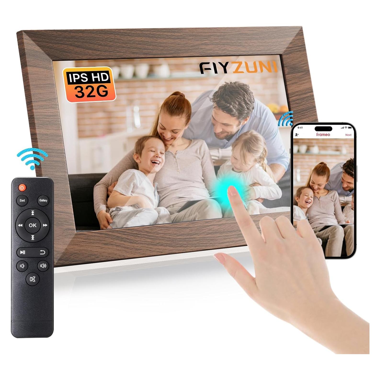 Marco de Fotos Digital FLYZUNI 10.1" WiFi 32GB Pantalla IPS