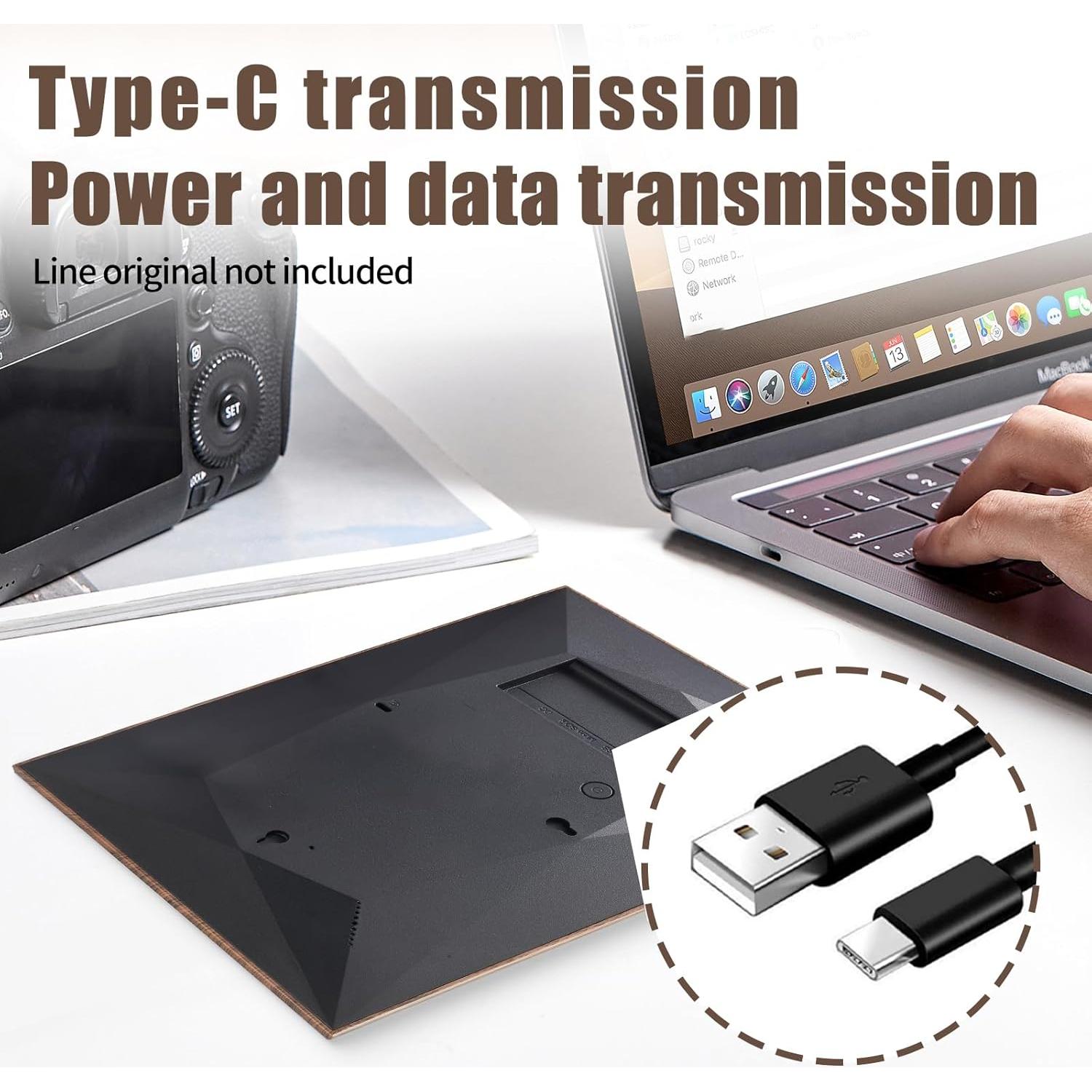 Marco de Fotos Digital FLYZUNI 10.1" WiFi 32GB Pantalla IPS