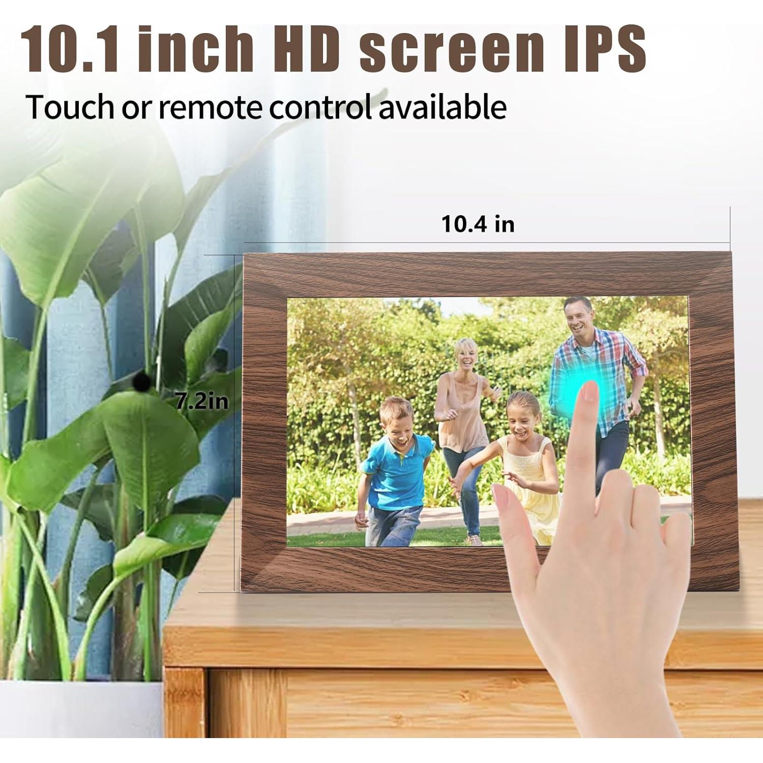 Marco de Fotos Digital FLYZUNI 10.1" WiFi 32GB Pantalla IPS