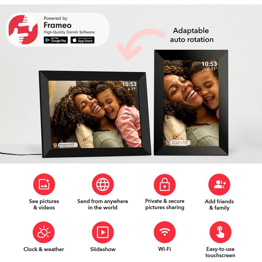 Marco de Fotos Digital WiFi Pastigio 10.1" HD Táctil