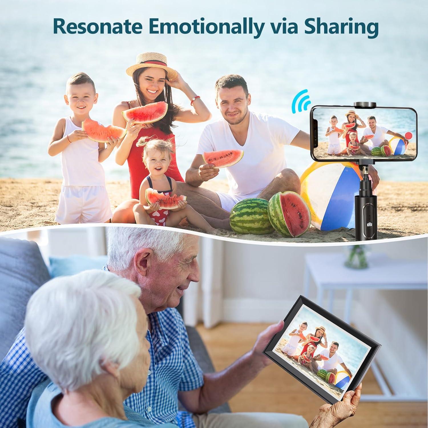 Marco de Fotos Digital Atatat 10.1" WiFi 32GB Pantalla Táctil IPS