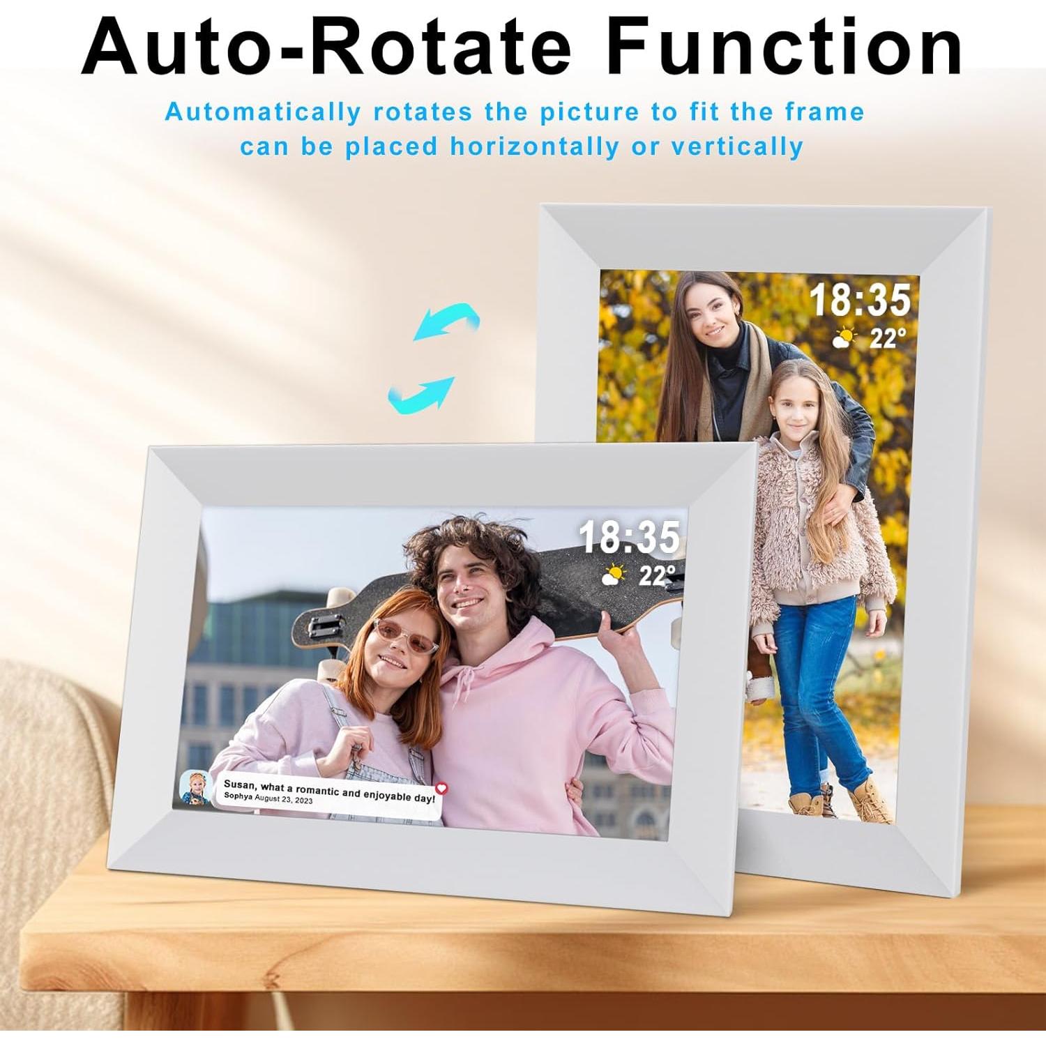 Marco de Fotos Digital Frameo 10.1" WiFi 32GB Pantalla Táctil