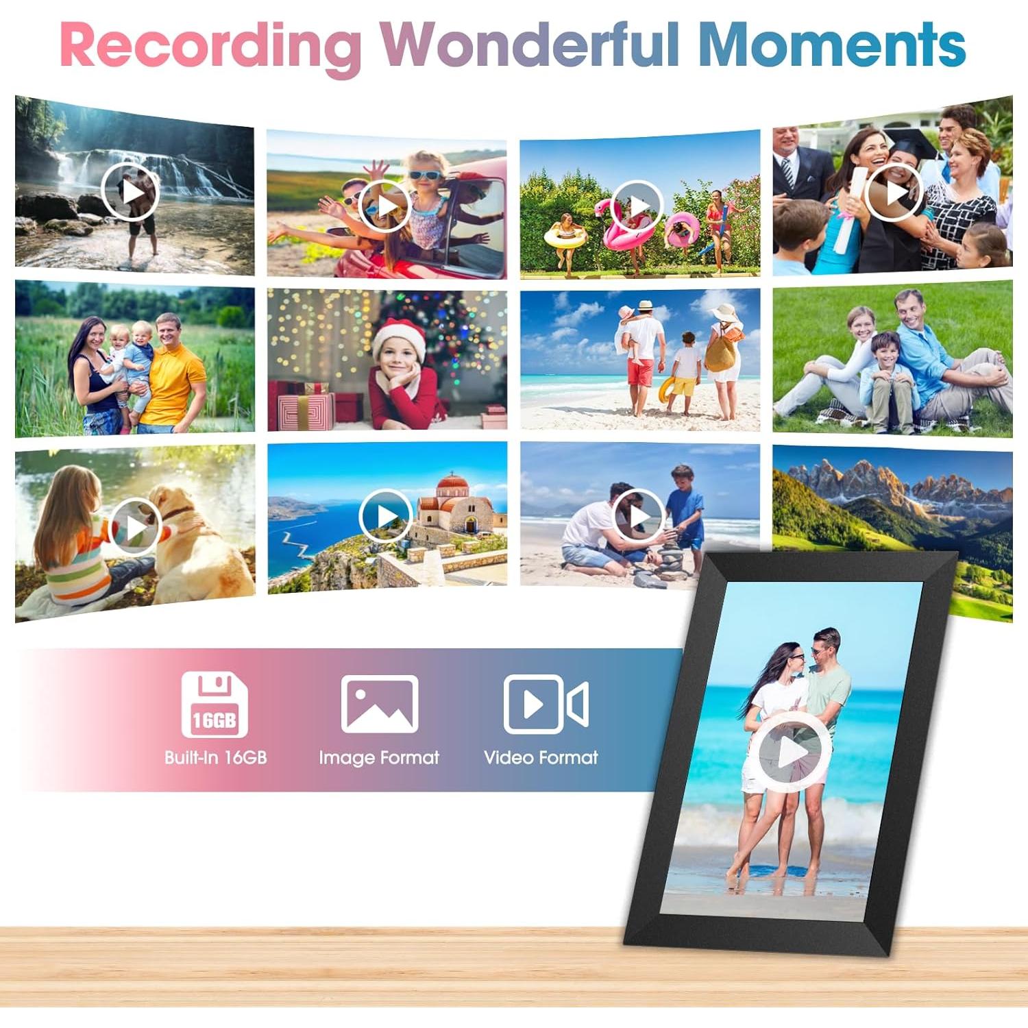 Marco de Fotos Digital WiFi Skyzoo 10.1" 1280x800 Touch