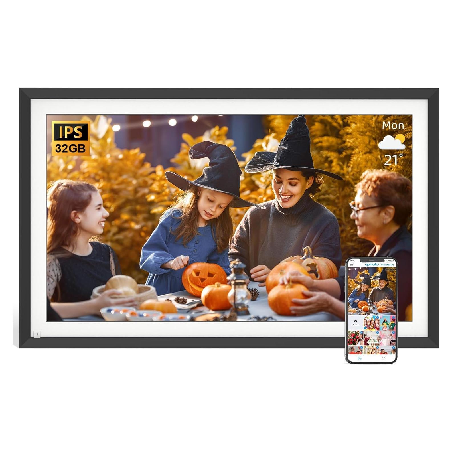 Marco de Foto Digital PWOSUN 15.6" WiFi 32GB Pantalla Táctil