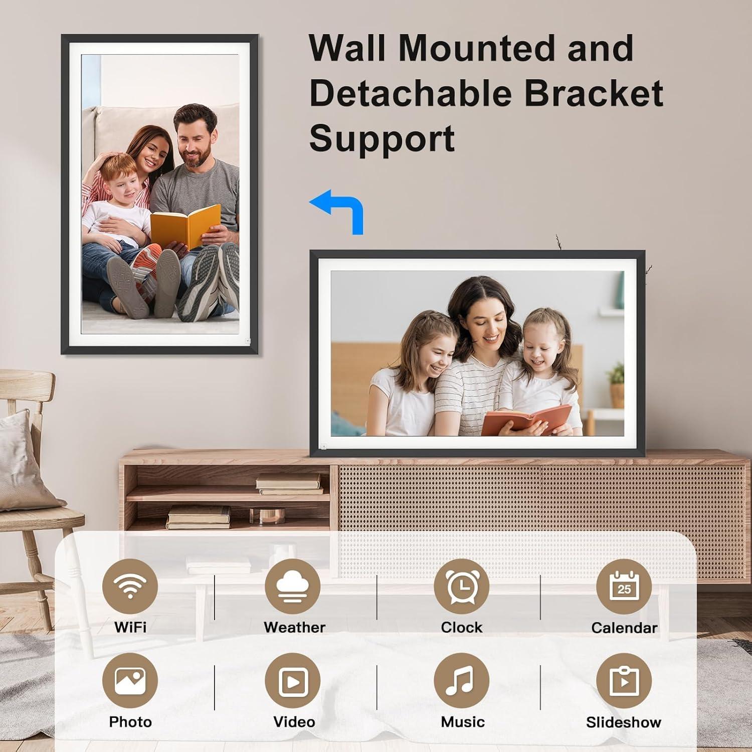 Marco de Foto Digital PWOSUN 15.6" WiFi 32GB Pantalla Táctil