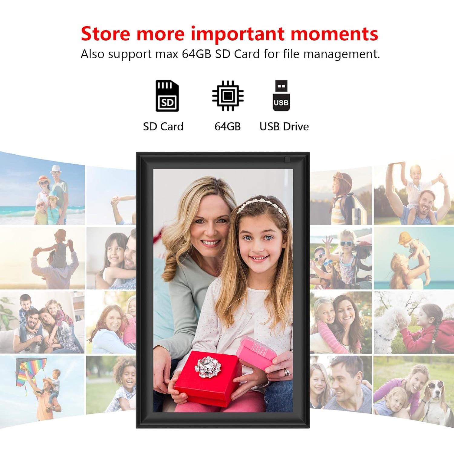 Marco Digital WiFi YENOCK 15.6" FHD 32GB Pantalla Táctil