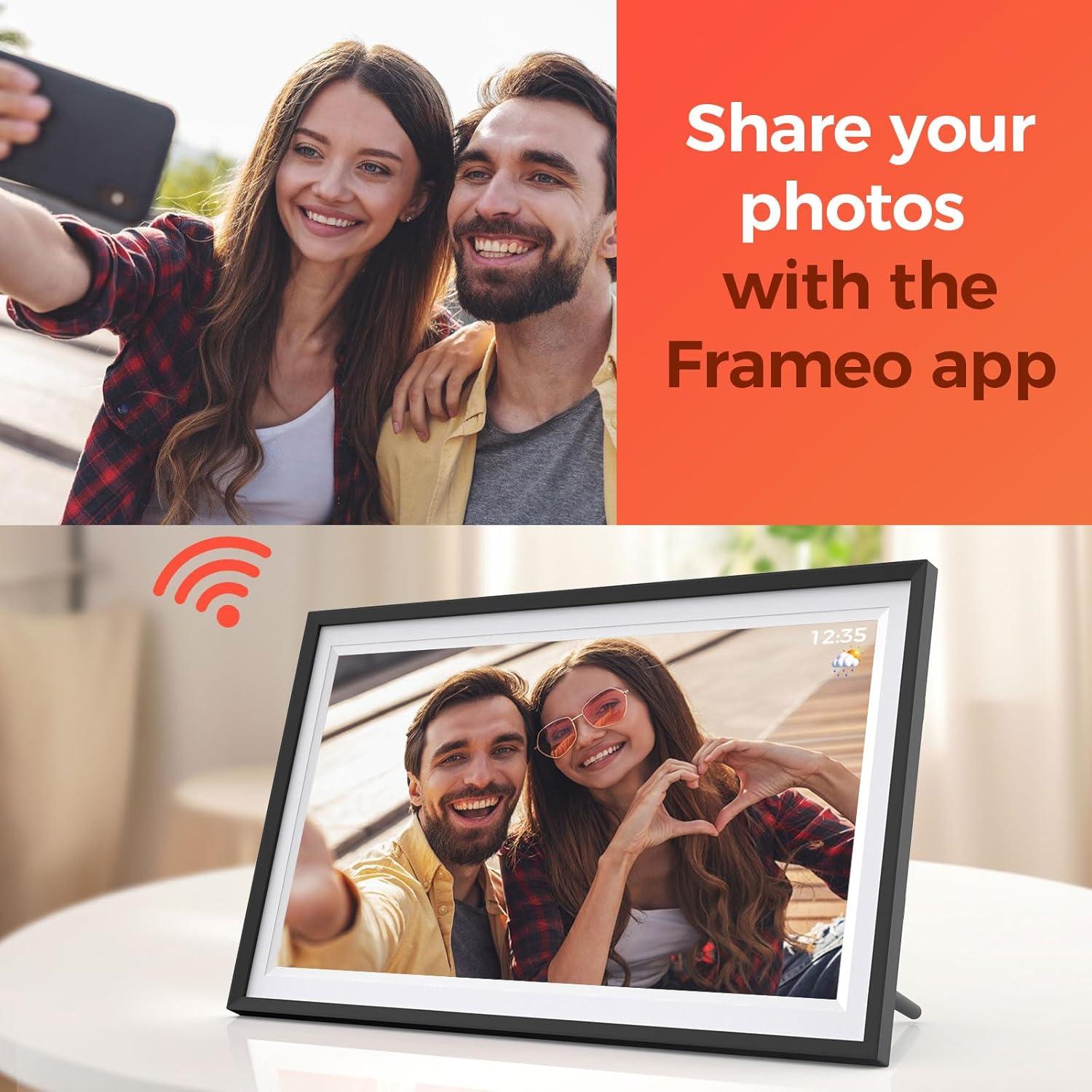 Marco de Fotos Digital Frameo 15.6" 32GB Pantalla IPS HD