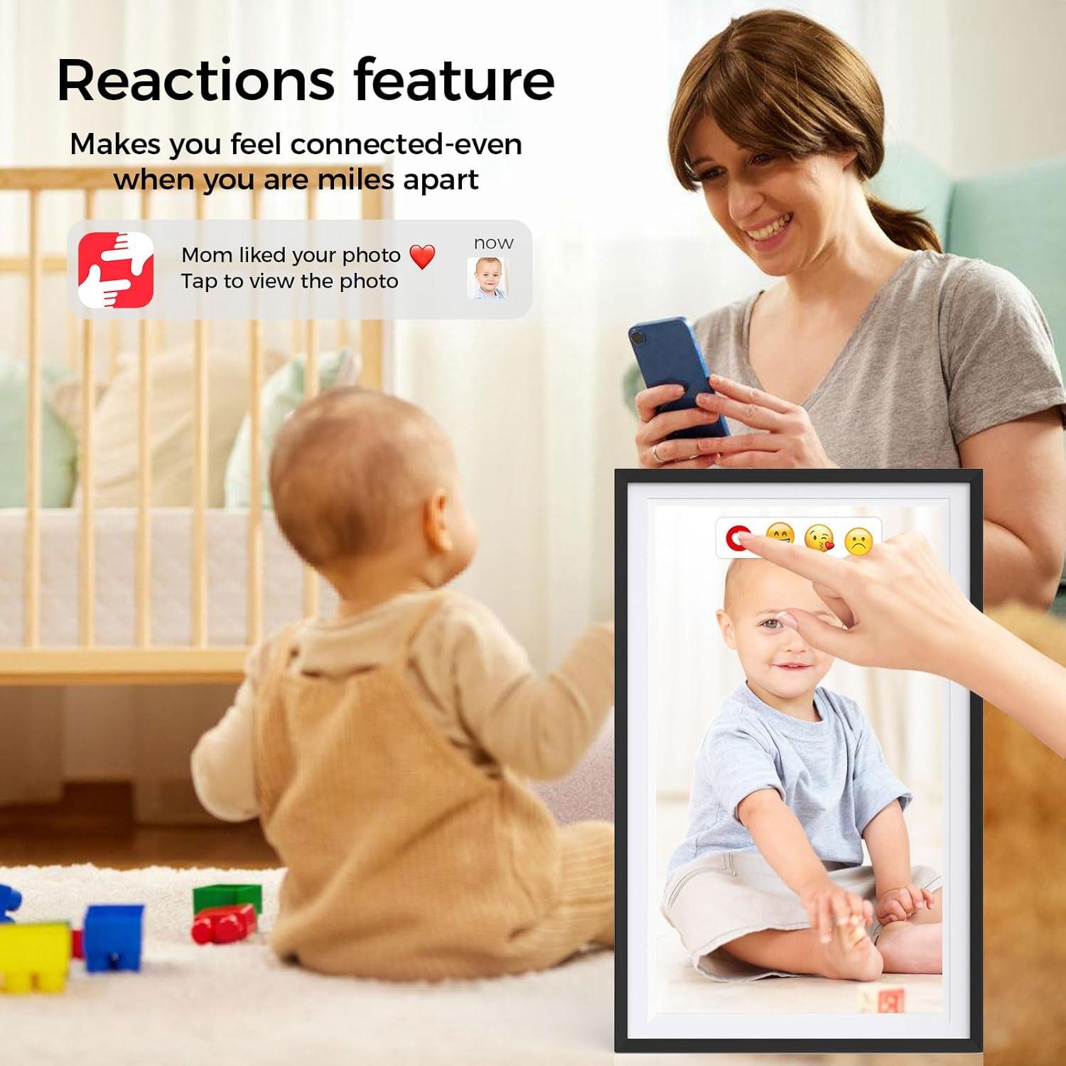 Marco de Fotos Digital Frameo 15.6" 32GB Pantalla IPS HD