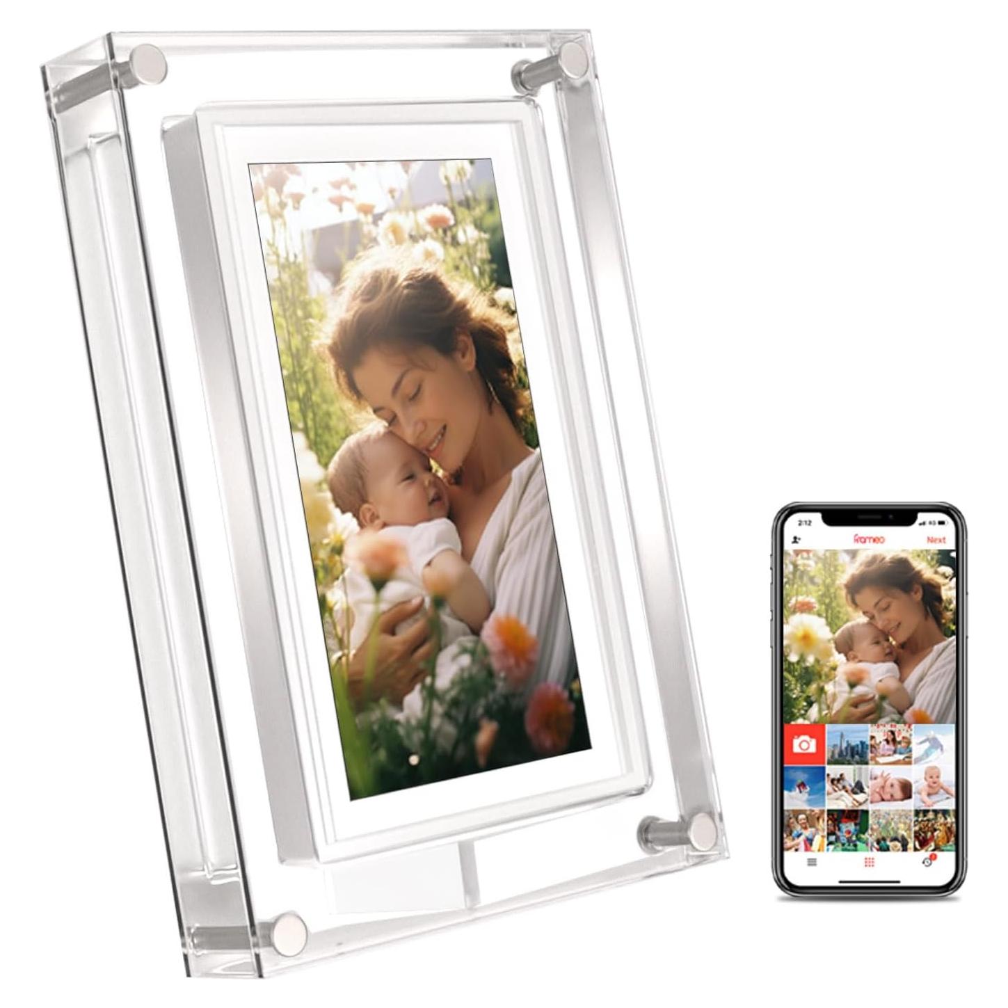 Marco Digital de Fotos WiFi Frameo 5" Acrílico 32GB