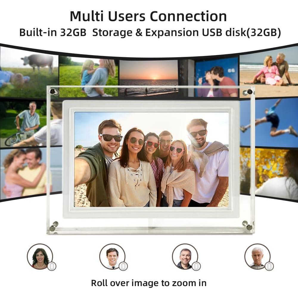 Marco Digital de Fotos WiFi Frameo 5" Acrílico 32GB
