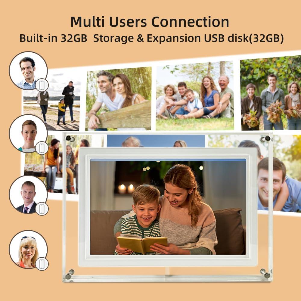 Marco Digital de Fotos WiFi Frameo 5" Acrílico 32GB