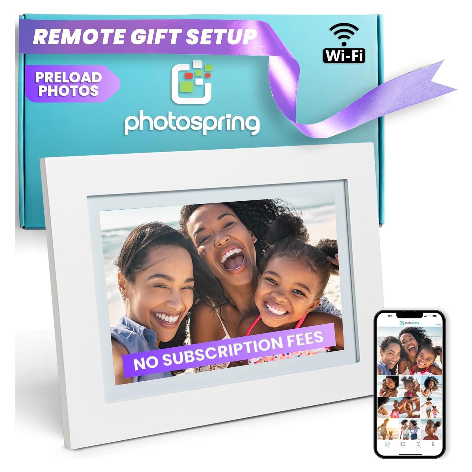 Marco Digital PhotoSpring 10" WiFi Blanco 32GB Pantalla Táctil