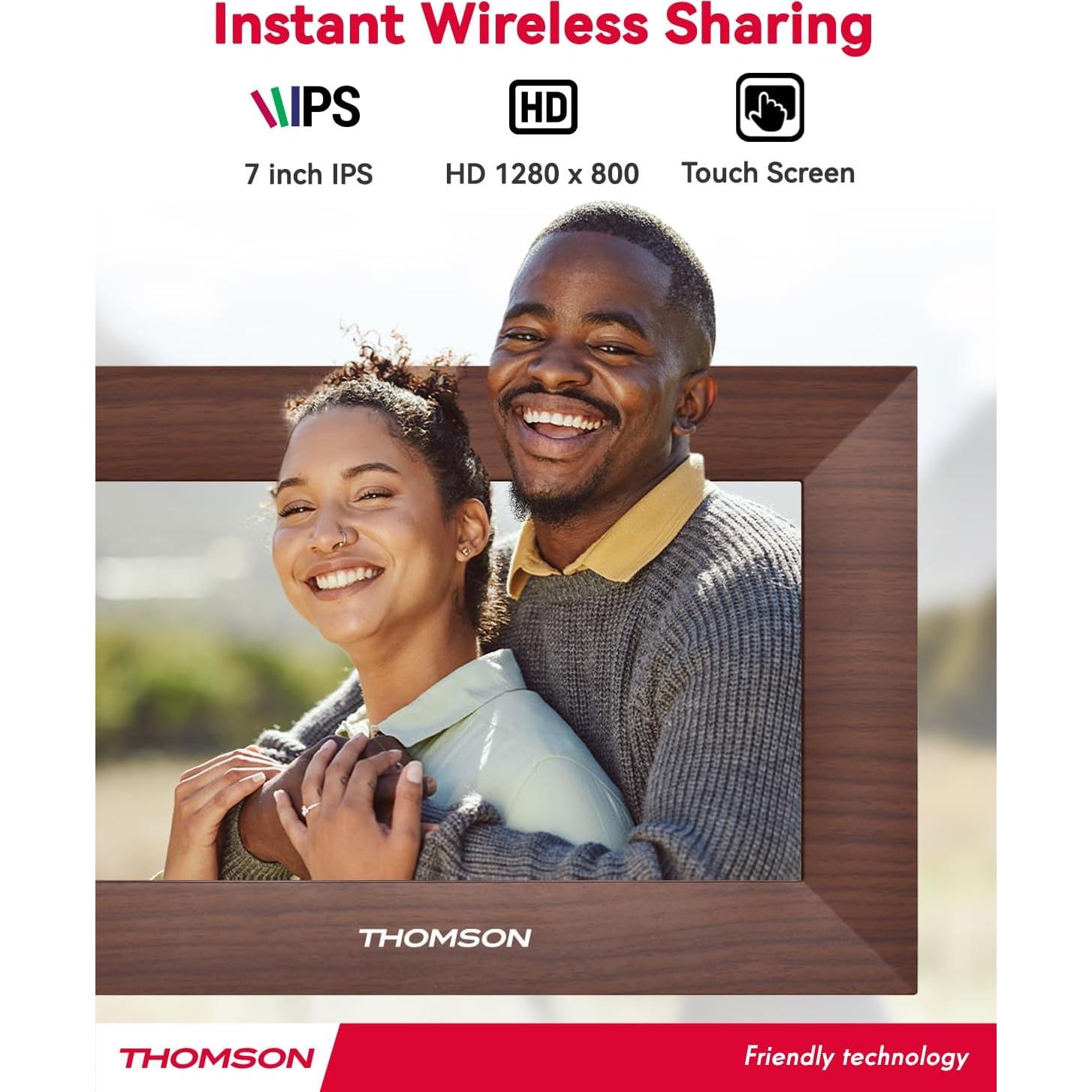 Marco de Fotos Digital WiFi THOMSON 7" 32GB HD IPS Táctil