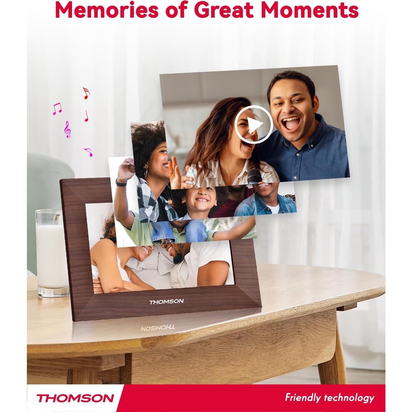 Marco de Fotos Digital WiFi THOMSON 7" 32GB HD IPS Táctil