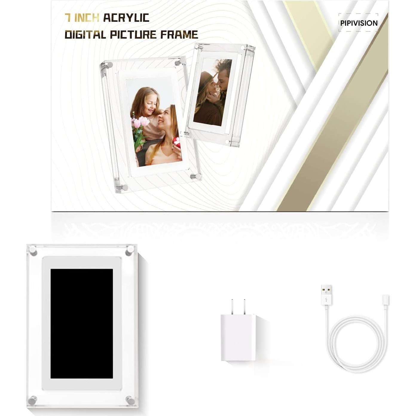 Marco de Fotos Digital 7" PiPivision 2GB 1500mAh HD