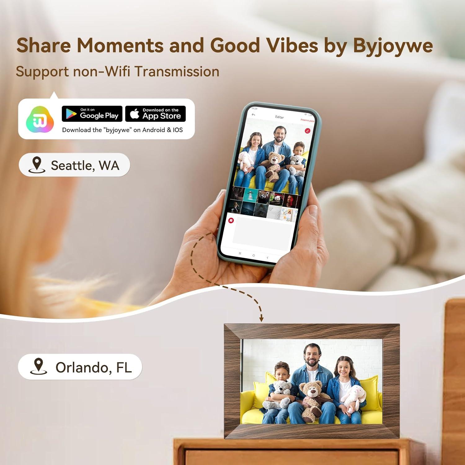 Marco de Fotos Digital BWJBSW 10.1" 32GB WiFi HD 1280x800