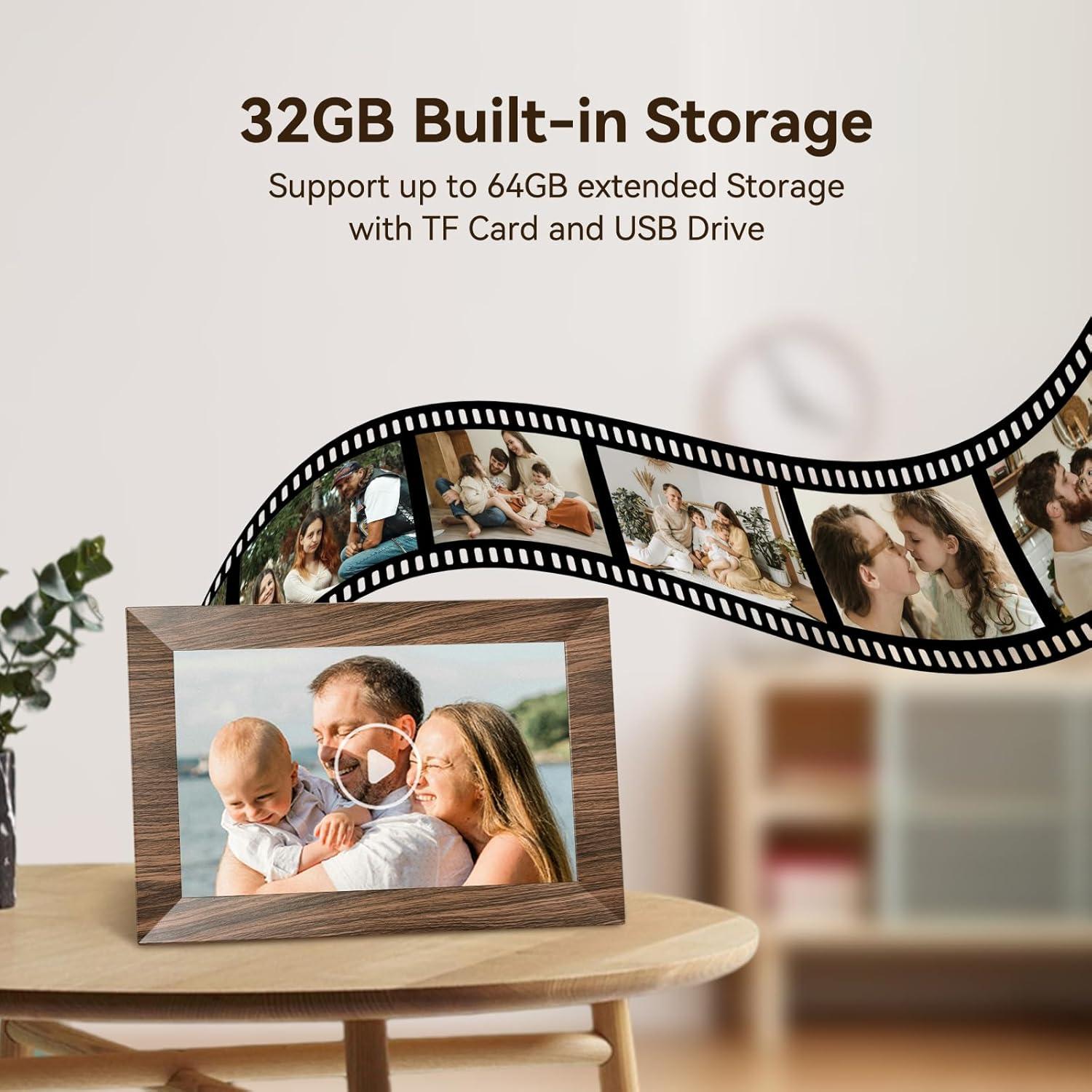 Marco de Fotos Digital BWJBSW 10.1" 32GB WiFi HD 1280x800