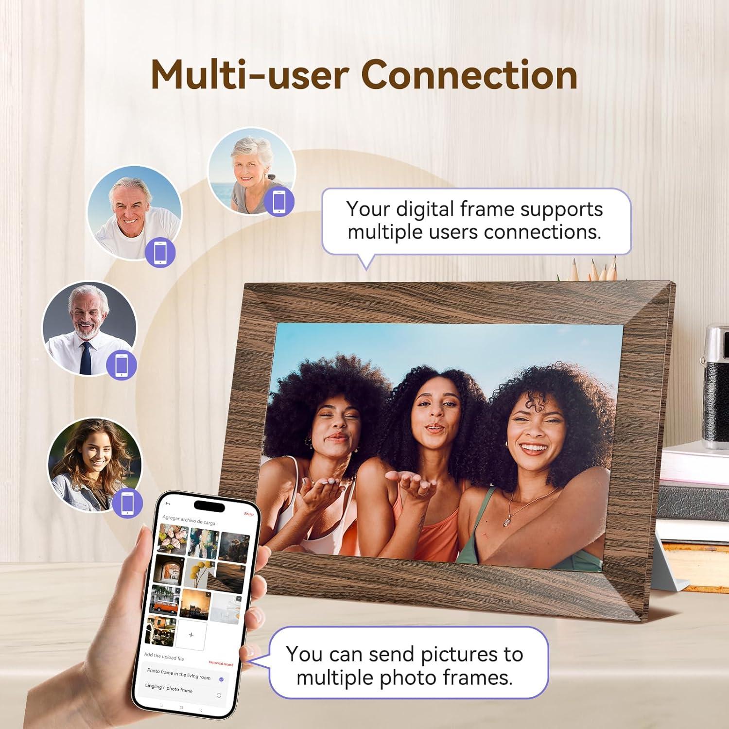 Marco de Fotos Digital BWJBSW 10.1" 32GB WiFi HD 1280x800