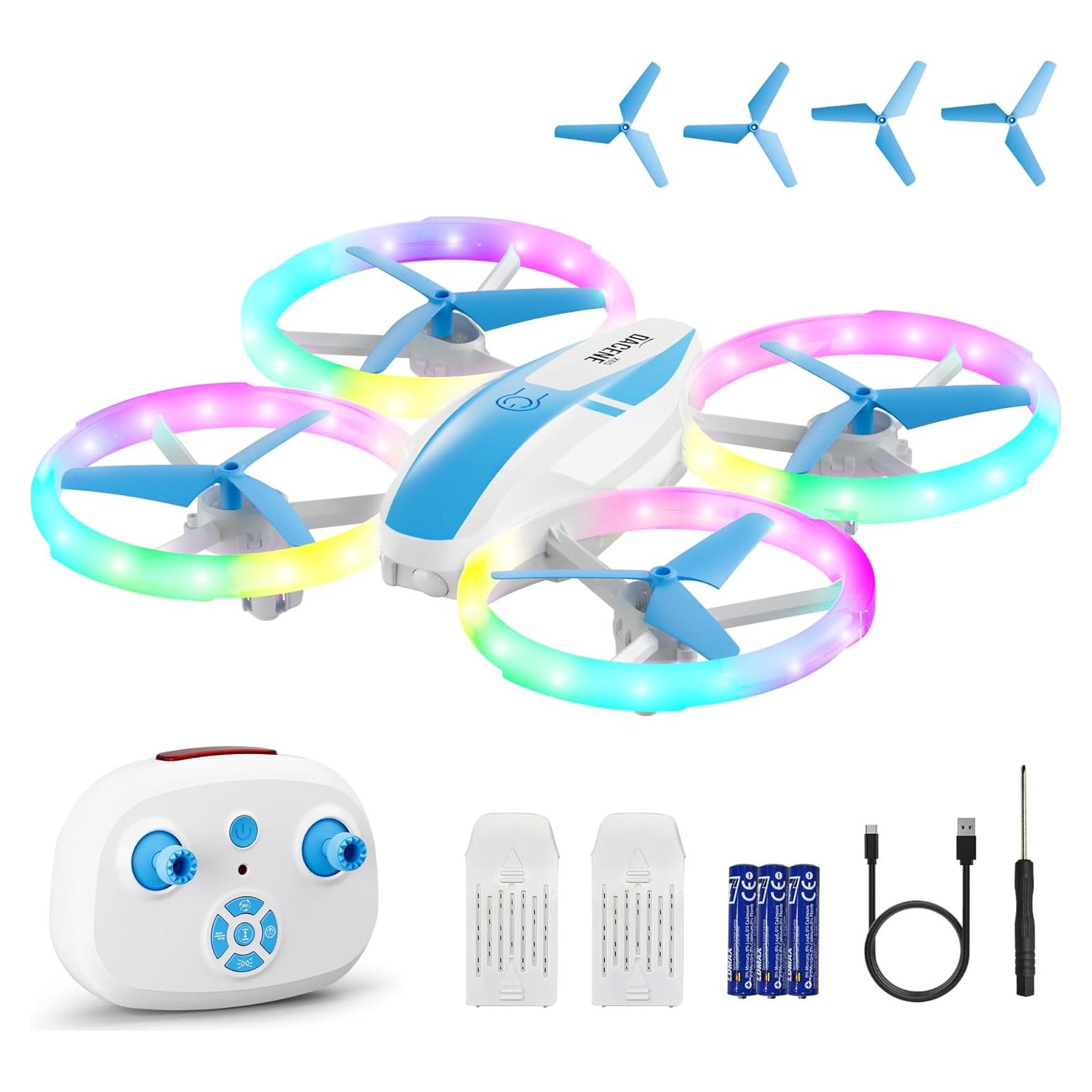 Mini Drone RC Dacene X65 para Niños con LED y Protección