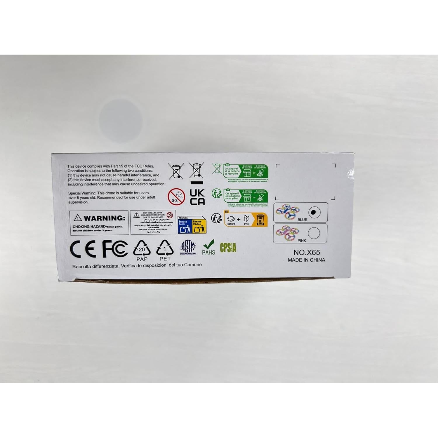 Mini Drone RC Dacene X65 para Niños con LED y Protección