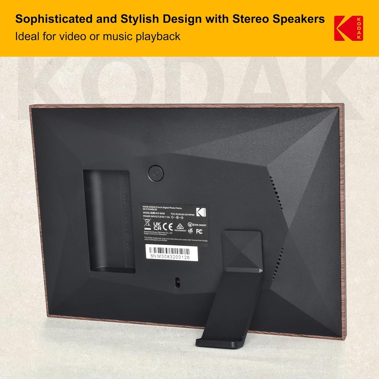 KODAK Marco de Fotos Digital WiFi 8" HD 1280x800 32GB Khaki