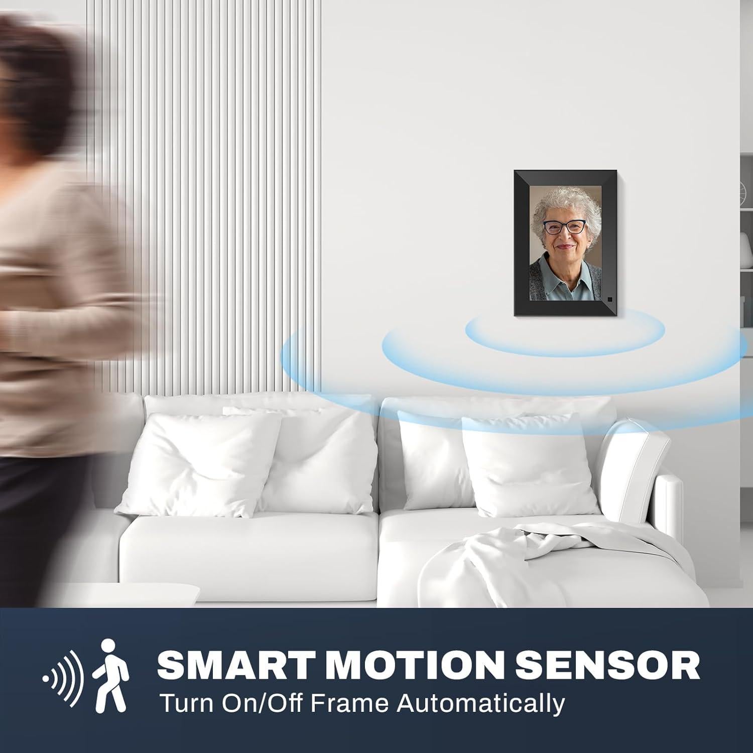 Marco de Fotos Digital Arktronic 8" HD WiFi 16GB Negro