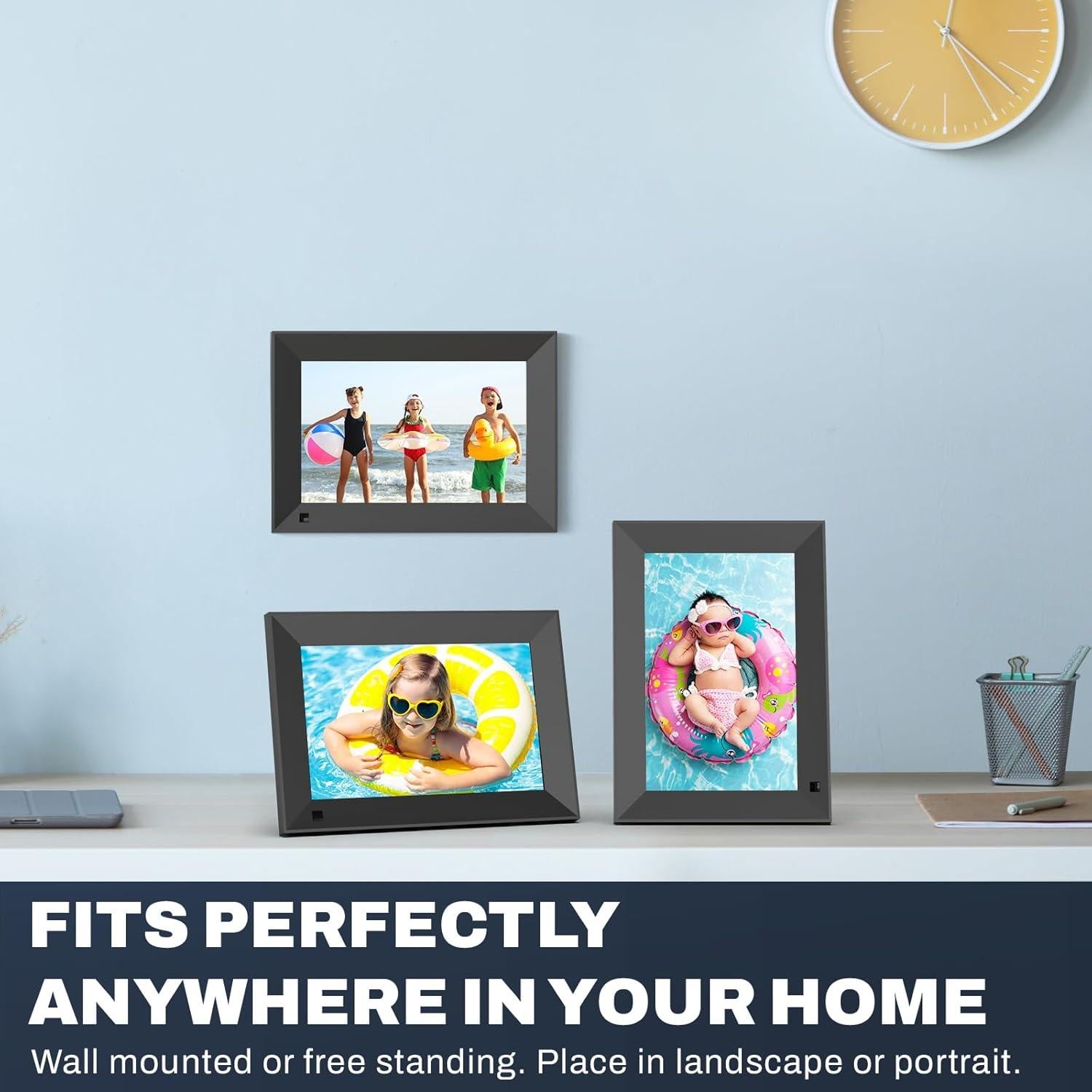 Marco de Fotos Digital Arktronic 8" HD WiFi 16GB Negro