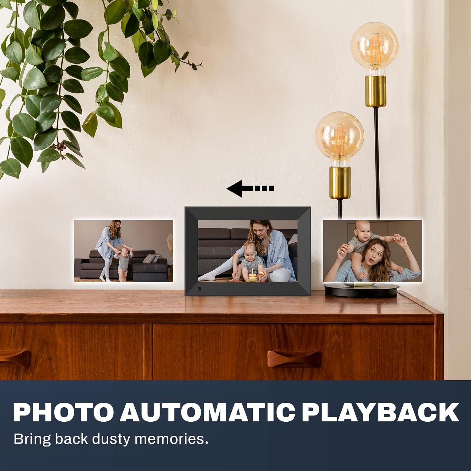 Marco de Fotos Digital Arktronic 8" HD WiFi 16GB Negro