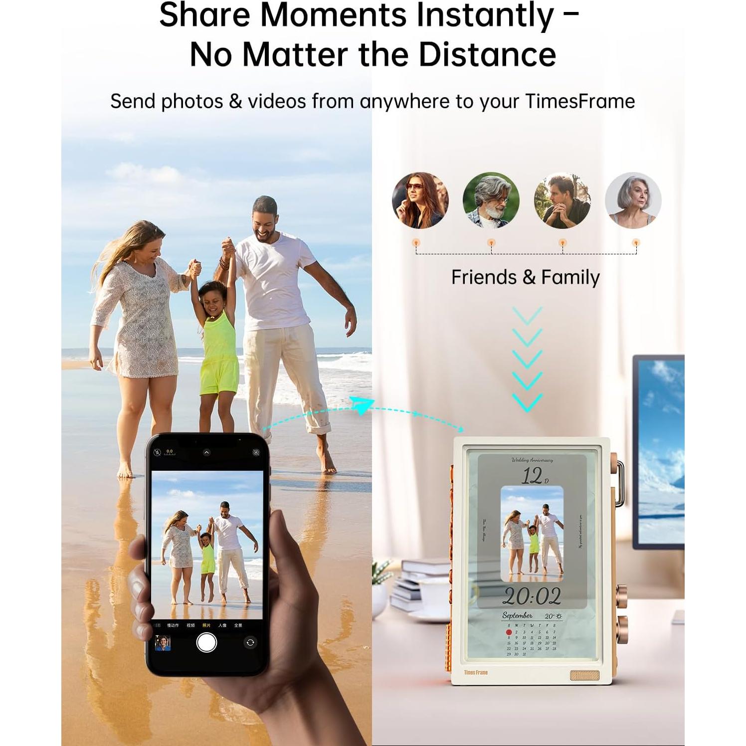 Marco Digital Divoom Times 10.1" WiFi 64GB Fotos y Videos