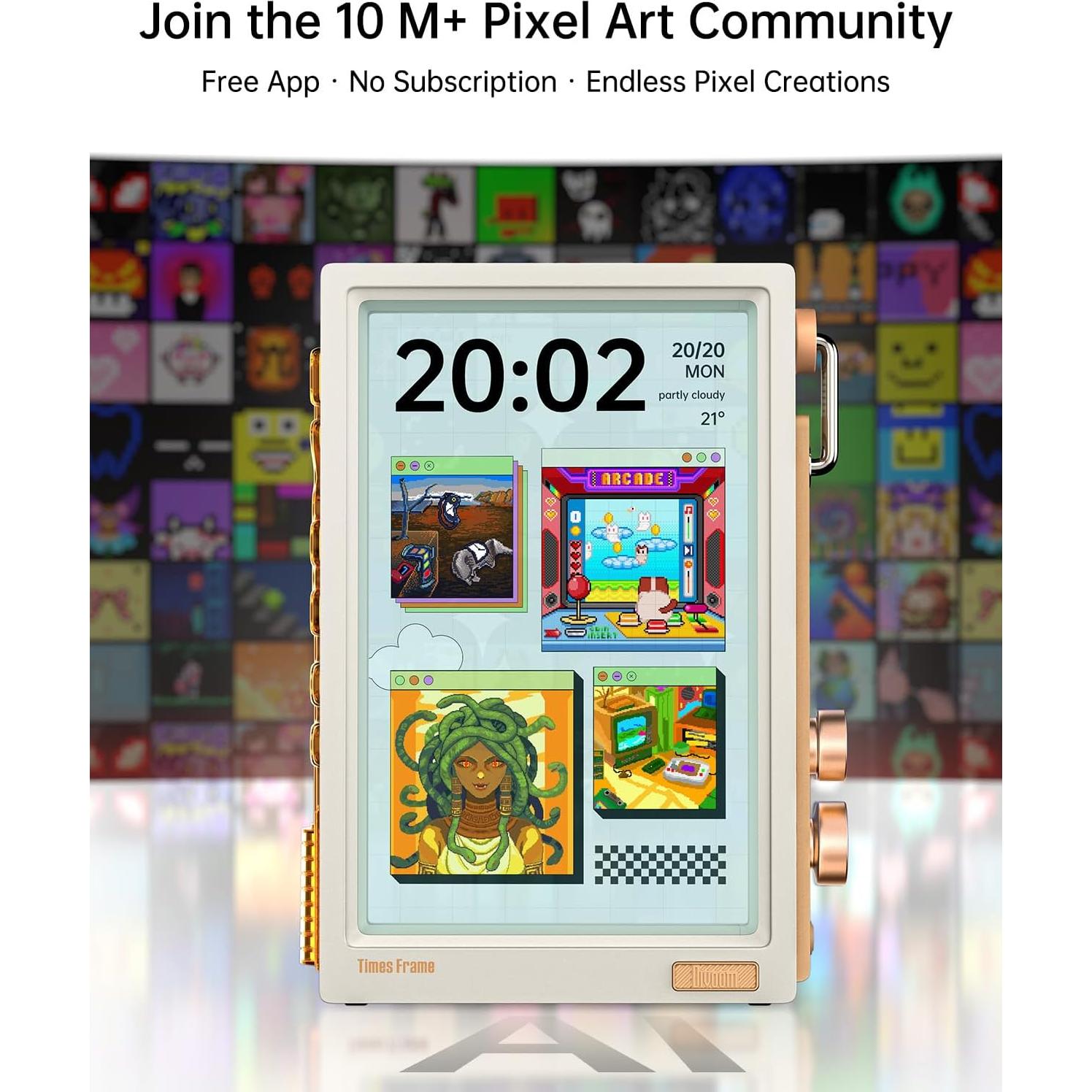 Marco Digital Divoom Times 10.1" WiFi 64GB Fotos y Videos