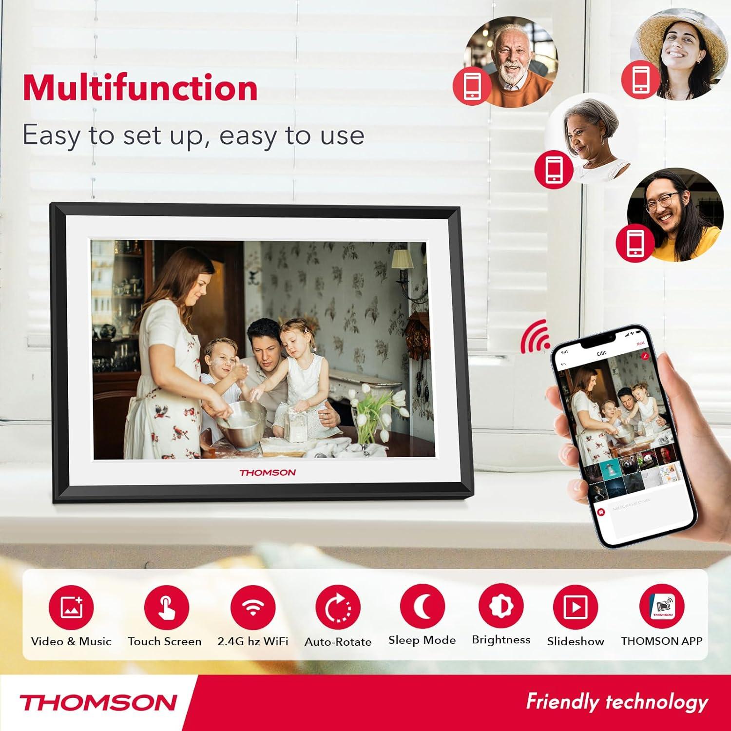 Marco Digital WiFi THOMSON 10.1" Pantalla Táctil HD 32GB