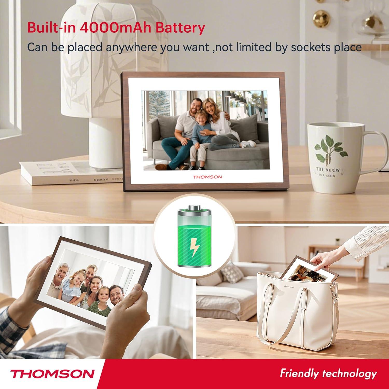 Marco de Fotos Digital THOMSON 10.1" WiFi 32GB Batería 4000mAh