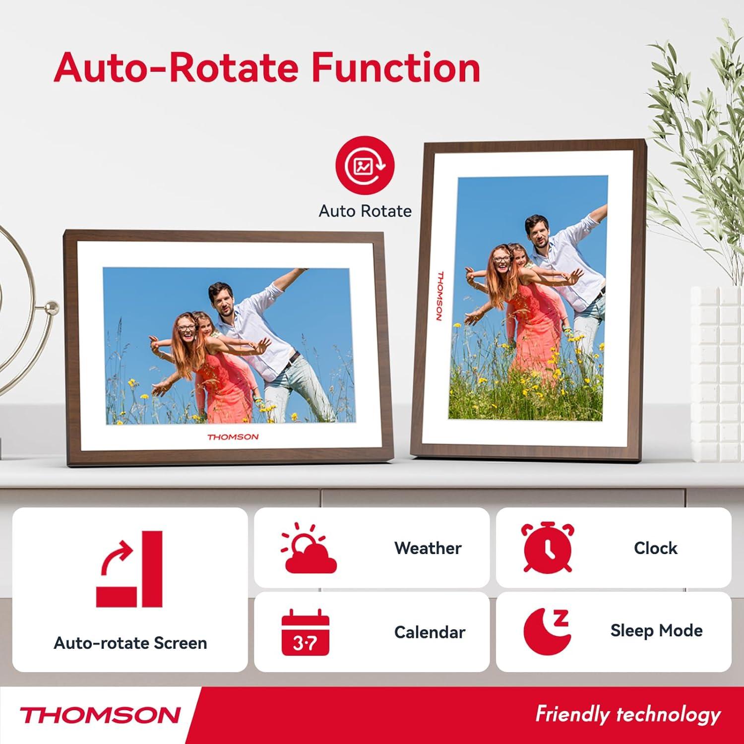 Marco de Fotos Digital THOMSON 10.1" WiFi 32GB Batería 4000mAh