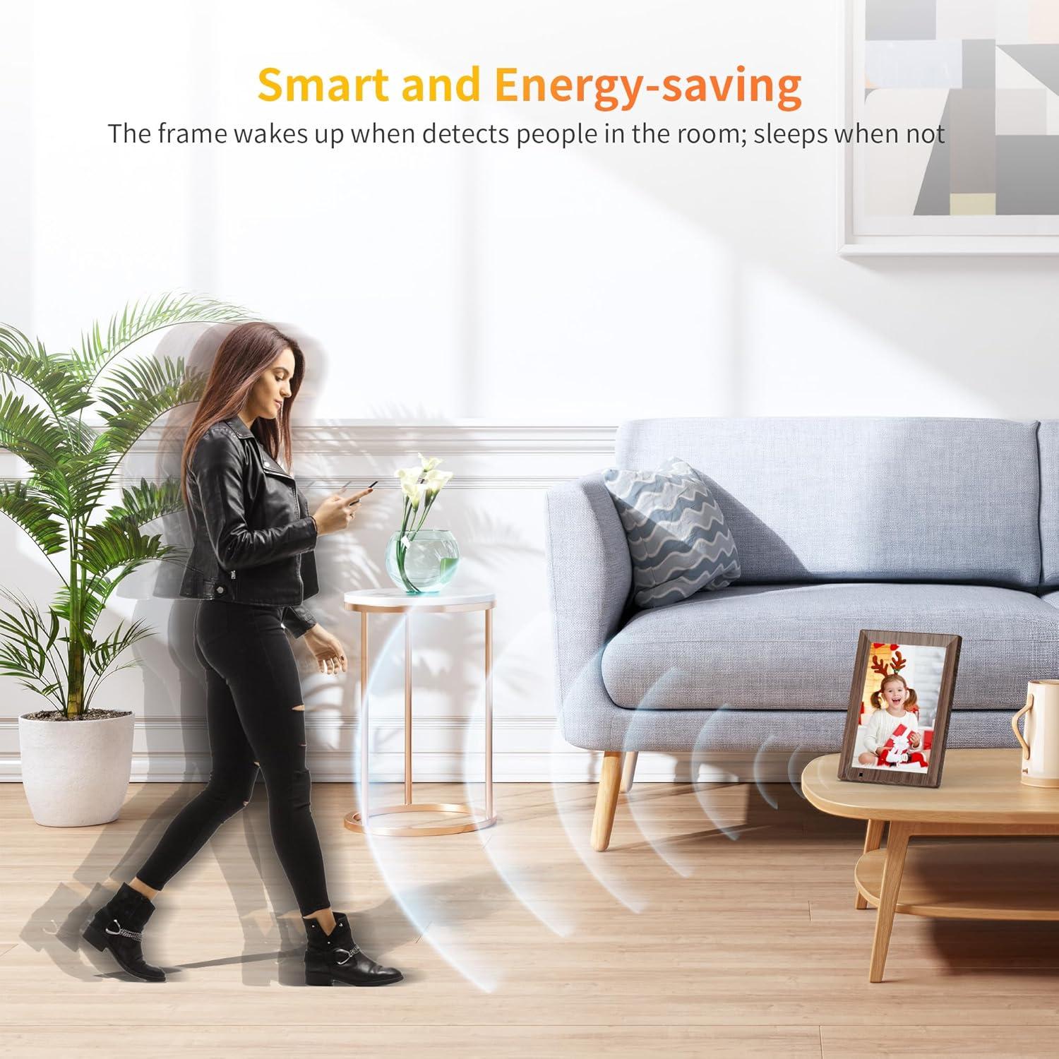 Marco de Fotos Digital WiFi HAOVM 10.1" HD 64GB