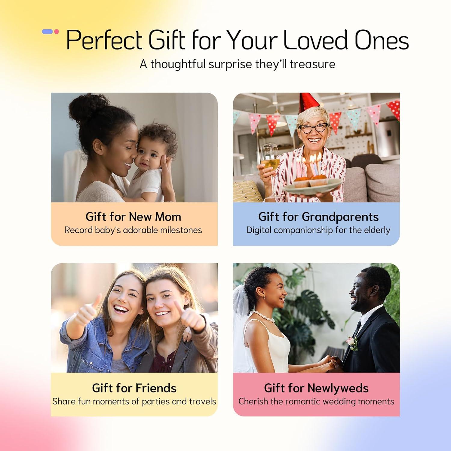 Marco Digital NexFoto 24" FHD WiFi 64GB Pantalla Táctil Negro