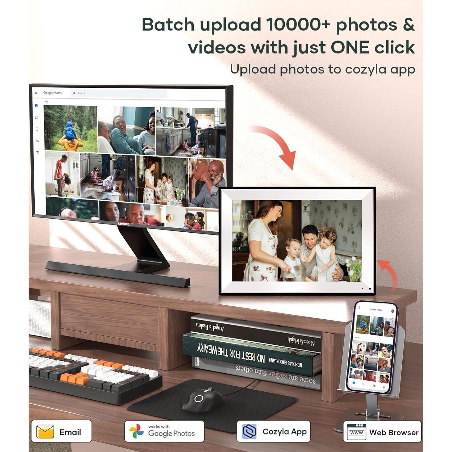 Marco Digital Cozyla 10.1" WiFi IA Almacenamiento Ilimitado