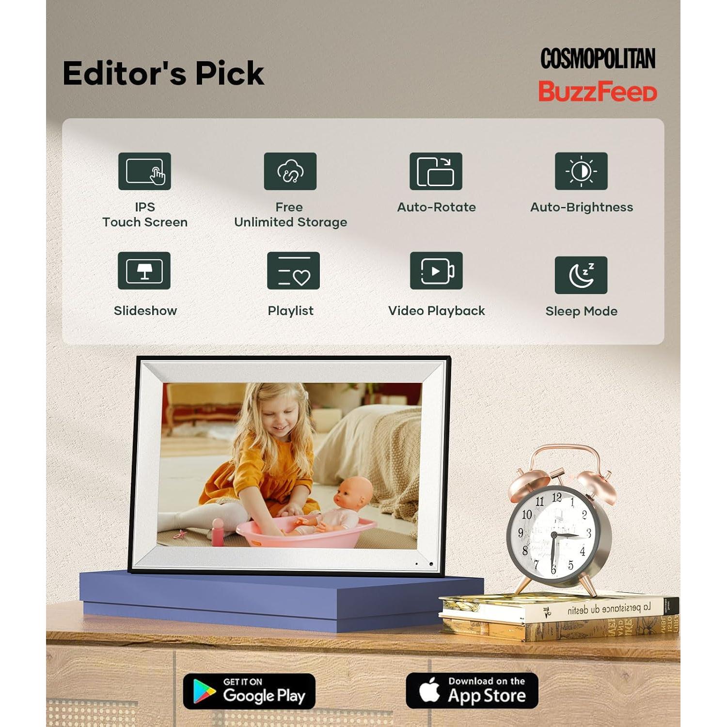 Marco Digital Cozyla 10.1" WiFi IA Almacenamiento Ilimitado