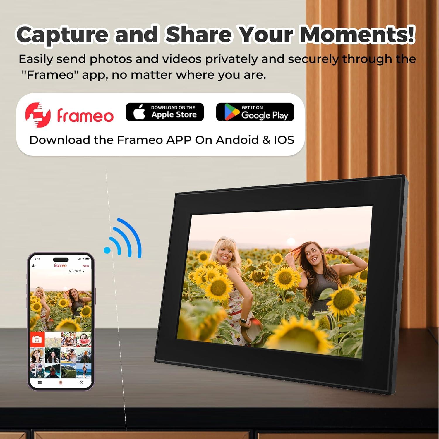 Marco de Foto Digital CECGAN 10.6" 64GB WiFi Pantalla Táctil