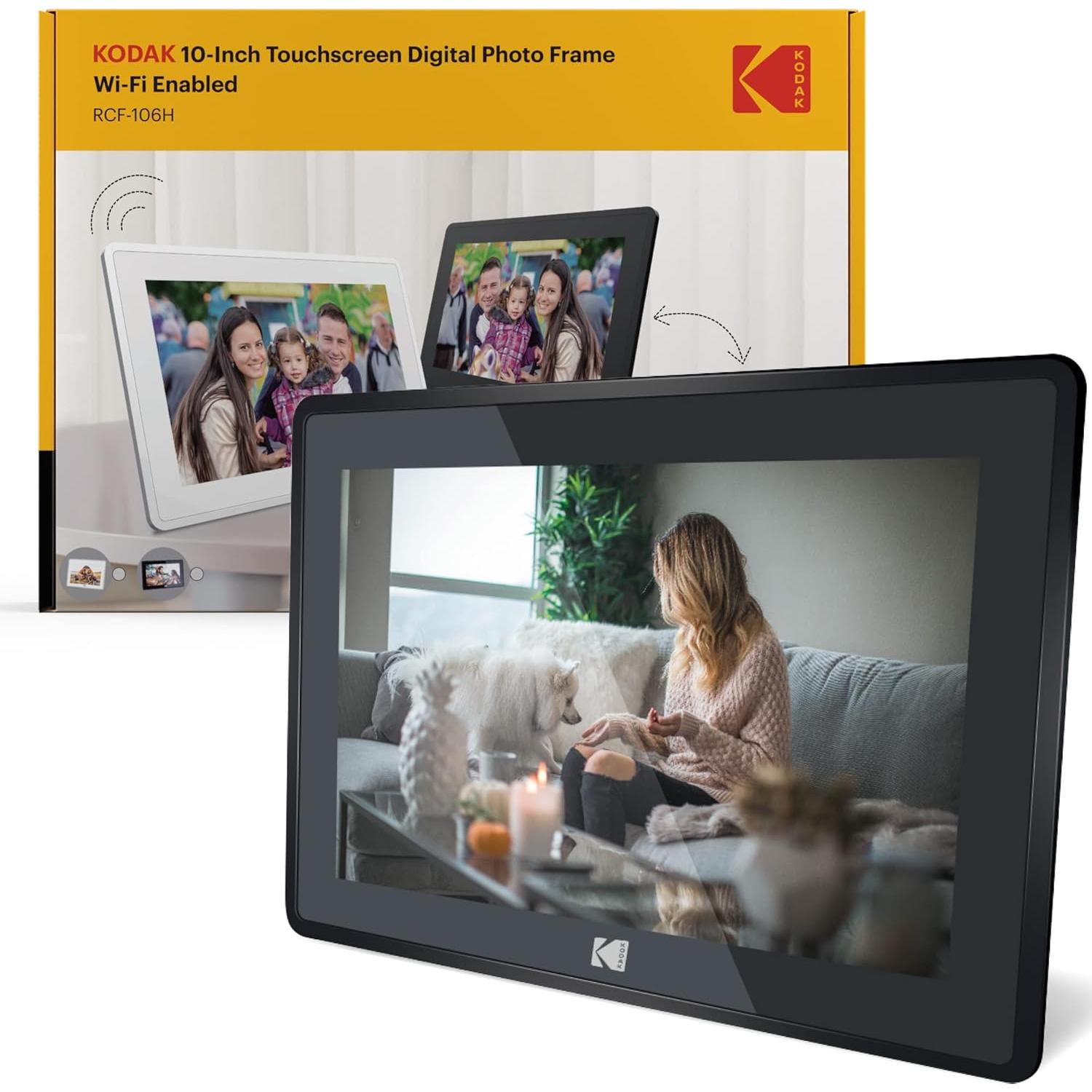 Marco de fotos digital Kodak 10.1" Wi-Fi 16GB HD Negro