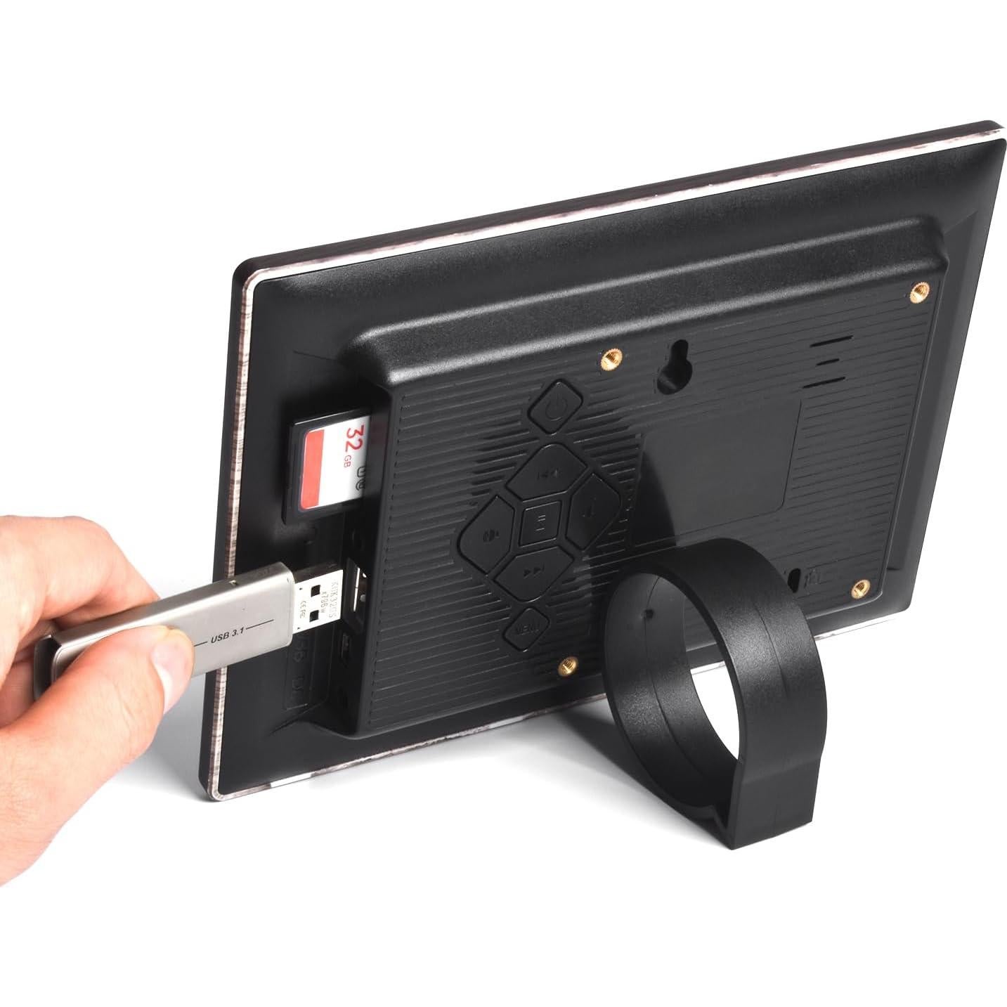 Marco Digital KODAK de Madera 18 cm Pantalla IPS HD 1024x600