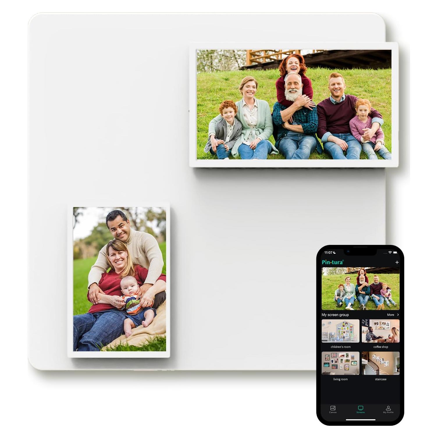 Marco de Foto Digital WiFi PIN TURA 10.1" y 13.3" FHD IPS