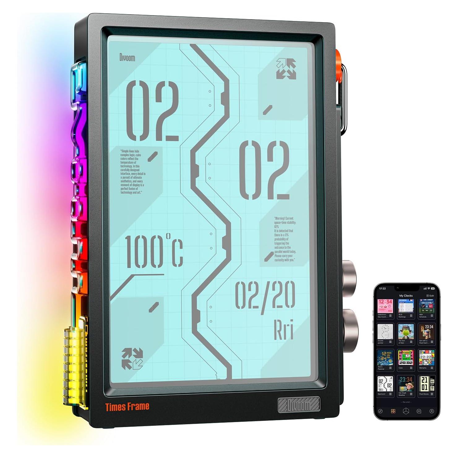 Divoom Times Frame - Marco Digital WiFi 10.1" HD 64GB Negro