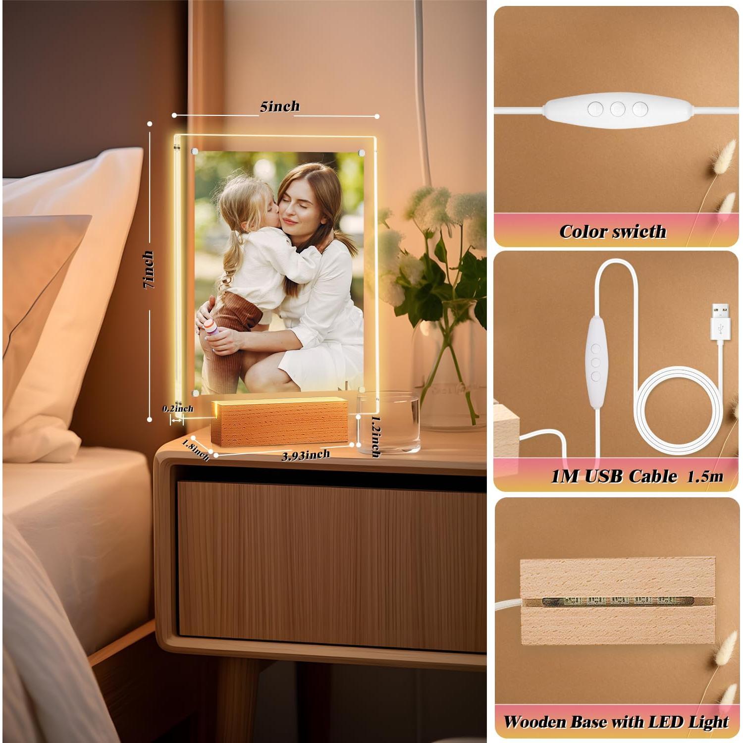 Marco de Imagen Iluminado 12.7x17.8 cm Aapee LED Color