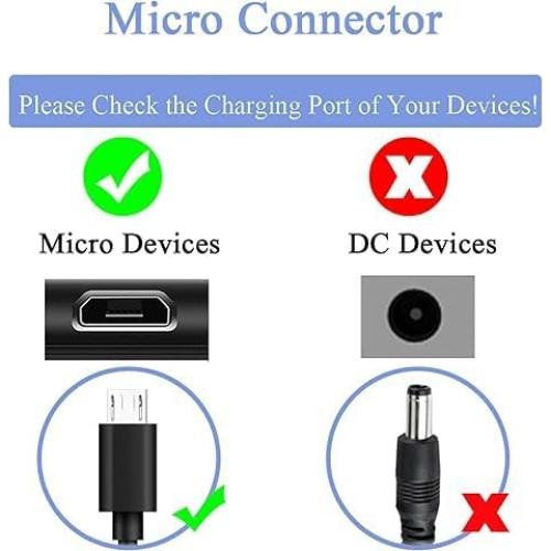 Adaptador de Carga Micro USB Goffeu para Roku Streaming Stick